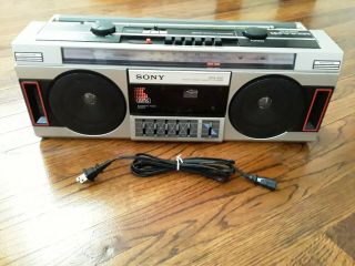 Vintage Sony Cfs - 350 Boombox Am/fm Stereo Cassette