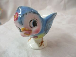Vintage Lefton Hand Painted Egg Cup Blue Bird 286 (6)