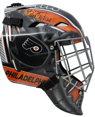 Ron Hextall Signed Philadelphia Flyers Full Size Goalie Mask 87 Vezina Jsa Itp