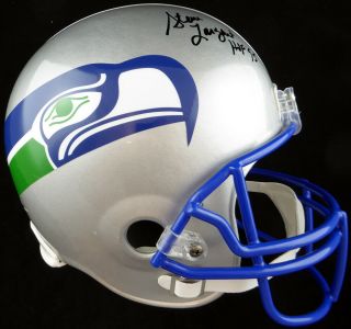 Steve Largent Autographed Seahawks Full Size Helmet " Hof 95 " Beckett 124682