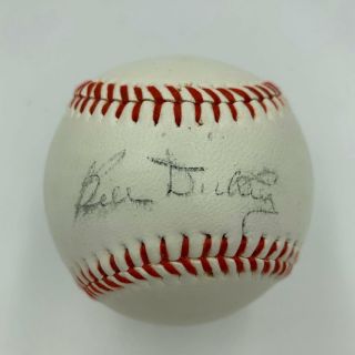 Bill Dickey Single Signed Autographed Baseball With Jsa York Yankees Hof