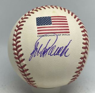 Jorge Posada Signed 2001 World Series 9/11 Baseball Auto Beckett Bas Yankees