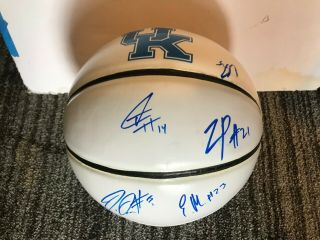 2018 - 2019 Kentucky Wildcats Team Signed Autographed Basketball Tyler Herro