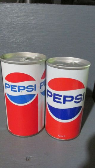 Vintage Pepsi - Cola Steel Soda Cans - [read Description] -