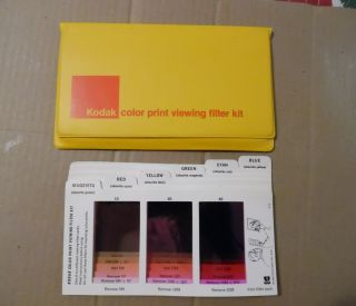 Complete Vintage Kodak Color Print Viewing Filter Kit R - 25 - Cat 150 0735