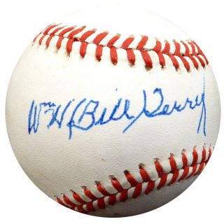 Bill Terry Autographed Signed Nl Baseball York Giants Beckett Bas E48538