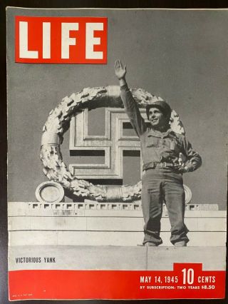 Vintage Life Magazines - May 14,  1945 - Victorious Yanks