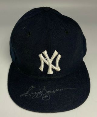 Reggie Jackson Signed York Yankees Hat Cap Autographed Auto Jsa Loa Hof