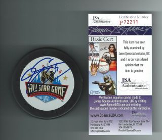 Joe Sakic Signed 1994 All Star Game Puck Colorado Avalanche Jsa Authenticated