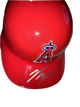 Los Angeles Angels Mike Trout Autographed Full Size Batting Helmet With