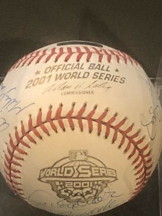 2001 York Yankees World Series Team Signed Baseball 28 Sigs Le 3/11