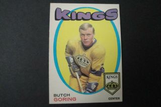 1971 - 72 Opc O - Pee - Chee Butch Goring Card 152 Old Vintage