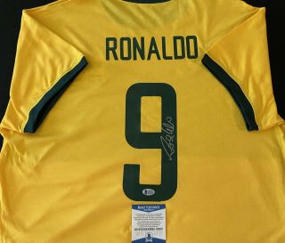 Ronaldo Luís Nazário De Lima Signed Autographed Soccer Jersey W/ Beckett