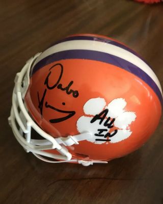 Dabo Swinney Autograph Signed Clemson Tigers National Champions Mini Helmet Jsa