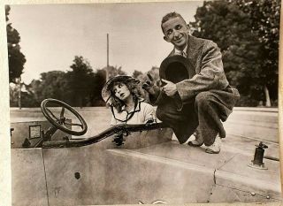Larry Semon Ridolini The Weakend Driver,  Vintage Gelatin Silver Photo,  Usa,  1922