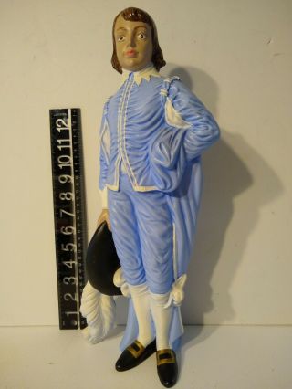 Vintage Holland Mold Large 17” Tall Ceramic Figure Blue Boy 895