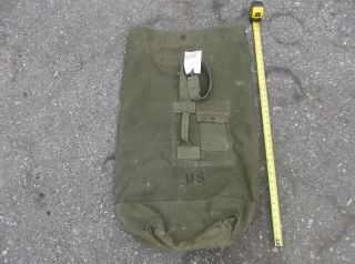 Vintage Us Army Duffel Bag 37 " Long