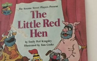 The Sesame Street Players Present the Little Red Hen vintage 1981 Muppets book 2