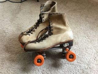 Vintage Tan And Orange Roller Skates From The 90’s,  Women’s Size 9
