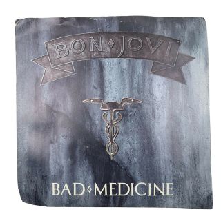 Vintage 45 Rpm Bon Jovi Bad Medicine / You Give Love A Bad Name 2 Record Vinyl A