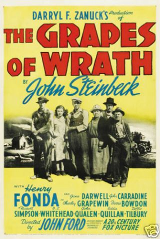 The Grapes Of Wrath Vintage Movie Poster Print