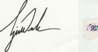 Tiger Woods Autographed Signed 3x5 Index Card With Forensic