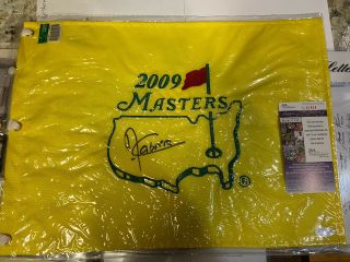 Angel Cabrera Signed Autographed 2009 Masters Flag Augusta National Golf Jsa