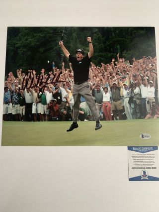 Phil Mickelson Signed Autograph The Masters 11x14 Photo Psa/dna