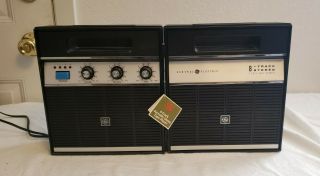 Vintage General Electric 8 - Track Stereo Player With Three Way Power