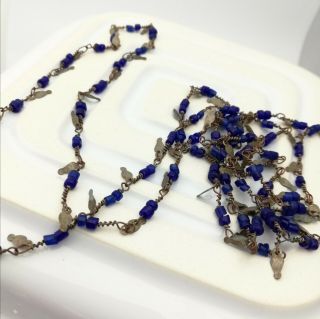 Vintage Blue Love Beads - Boho Hippie Jewellery