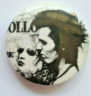 Vintage Sid & Nancy Sex Pistols 1970s Punk Rock Badge