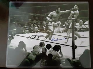 Muhammad Ali And Joe Frazier Signed 8x10 Photo.  Asa Certification