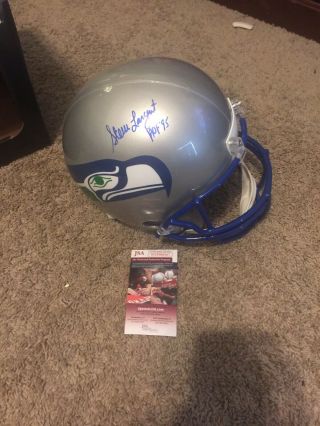 Steve Largent Autographed Seahawks Full Size Helmet " Hof 95 " Jsa Wpp068367
