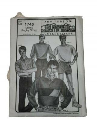 Stretch And Sew 1745 Sewing Pattern Men 