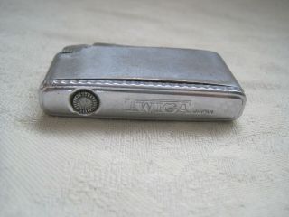 VINTAGE Metal Pocket LIGHTER by STARLON Model TWIGA Smoking SMOKING Japan 3