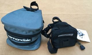 Vintage Cannondale Seat Saddle Bag Pack Blue Made In Usa - Plus 1 Saddle Bag