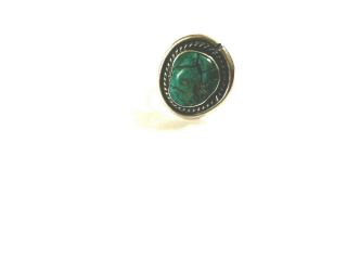 Cracked Vintage Blue Turquoise Ring Sterling Silver Sz 7 Jewelry 2