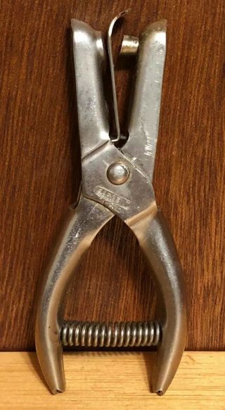 Vintage Sargent & Co Hole Punch Made In Usa