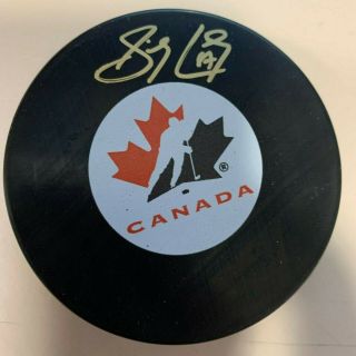 Sidney Crosby Auto Team Canada Penguins Signed Autographed Puck Frameworth