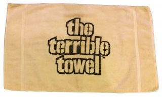 Terrible Towel 1970s Vintage Myron Cope Pittsburgh Steelers St Mary’s