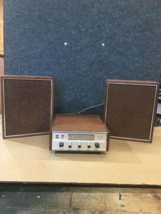 Vintage Craig Pioneer 3204 Stereo 8 - Track Tape Player W/ Orig Speakers