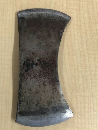 Vintage No Brand Name Double Bit Axe Head Weighs 2 - 3/4 Lbs.