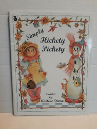 Craft Book " Simply Hickety Pickety " By Marlene Stevens Vintage Tole Painting (a7