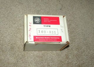 VINTAGE BOONTON RADIO PERCISION ELECTRONICS TYPE 103 - A31 INDUCTOR w/ BOX 103 A31 2