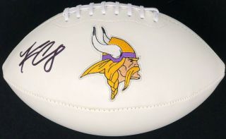 Psa/dna Minnesota Vikings 8 Kirk Cousins Signed Autographed Logo Football Skol