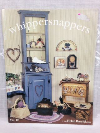 Whippersnappers Volume 10 Vintage Tole Painting Booklet Helan Barrick 1986