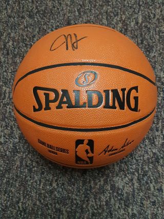 James Harden Auto Signed Nba Spalding Official Game Ball Houston Rockets Mvp