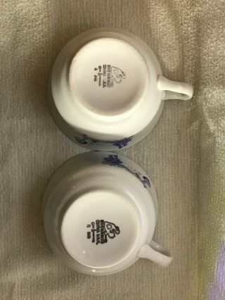 Vintage Shenango China Co Cap ' n Holiday Soup Cup / Coffee Mug - set of 2 3