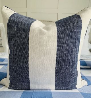 Serena & Lily Perennials Vintage Stripe Pillow Cover 20” Serena And Lily