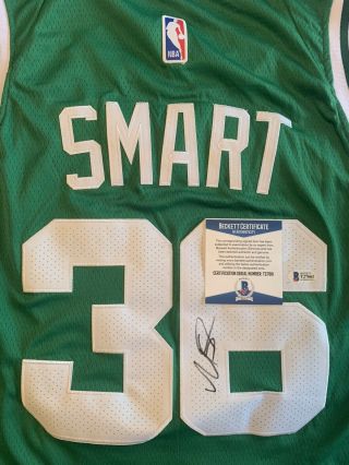 Marcus Smart Autographed Signed Jersey Boston Celtics Beckett 2